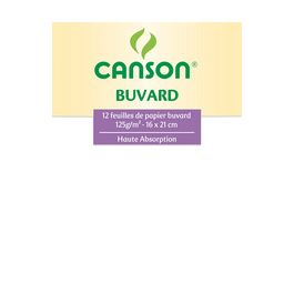 CANSON Buvard, 160 x 210 mm, 125 g/m2, blanc