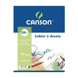CANSON Cahier à dessin, uni, 120 g/m2, 170 x 220 mm
