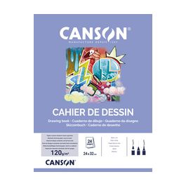 CANSON Cahier de dessin, uni, 120 g/m2, A4