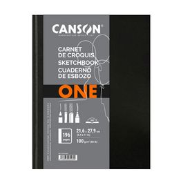 CANSON Carnet de dessin ARTBOOK ONE, 102 x 152 mm, noir