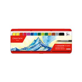CARAN D'ACHE Gouache GOUACHE STUDIO, en tablettes, étui