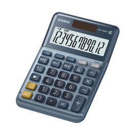 CASIO Calculatrice de bureau MS-120EM, 12 chiffres, argent