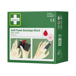 CEDERROTH Pansement "Soft Foam Bandage", noir