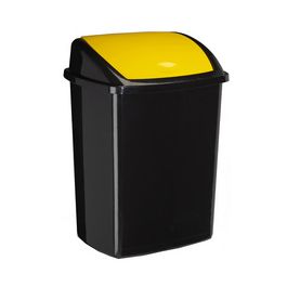 CEP Poubelle ROSSIGNOL, couvercle basculant, noir / jaune