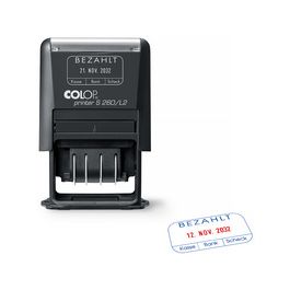 COLOP Datumstempel Printer S260/L2 "BEZAHLT", schwarz