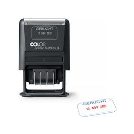 COLOP Datumstempel Printer S260/L3 "GEBUCHT", schwarz