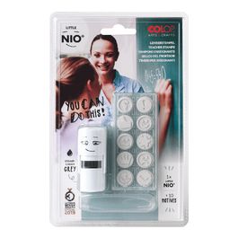 COLOP Kit tampon à motif "LITTLE NIO" enseignant, blanc