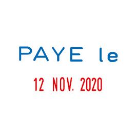 COLOP Tampon dateur Mini Dater S160 L2 "PAYE le"