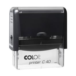 COLOP Tampon pour texte Printer C40, 6 lignes, noir