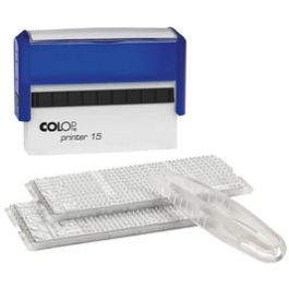 COLOP Textstempel-Set Printer 15/2 Set, blau