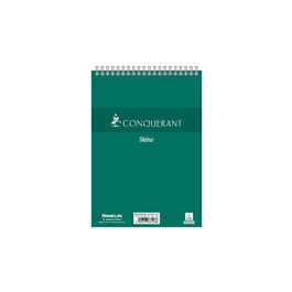 CONQUERANT SEPT Bloc sténo à spirale, A5, uni, 50 feuilles