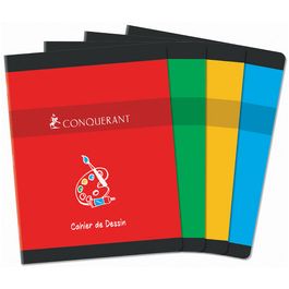 CONQUERANT SEPT Cahier de dessin, NF45, 240 x 320 mm, uni