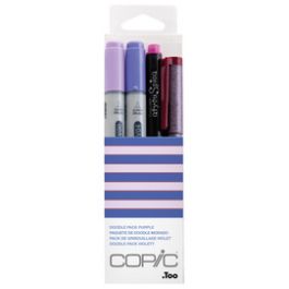 COPIC Marqueur ciao, kit de 4 "Doodle Pack Purple"