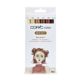 COPIC Marqueur ciao, kit de 5+1 "Hair Tones 1"
