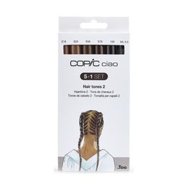 COPIC Marqueur ciao, kit de 5+1 "Hair tones 2"