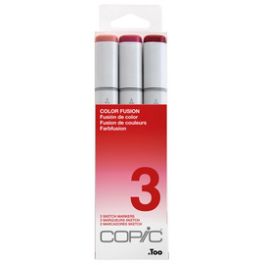 COPIC Marqueur sketch, kit de 3 "Color Fusion 3"