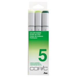 COPIC Marqueur sketch, kit de 3 "Color Fusion 5"