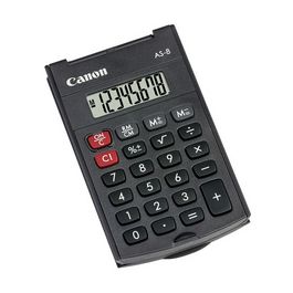 Canon Calculatrice AS-8, fonctionnement par piles