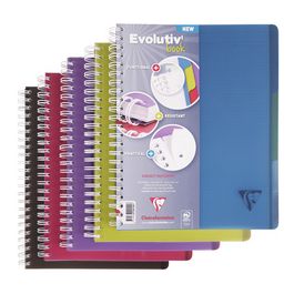 Clairefontaine Cahier Evolutiv'book, A4+, quadrillé 5x5 x5