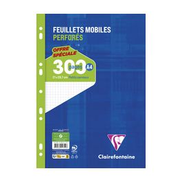 Clairefontaine Feuillets mobiles perforés, A4, seyès