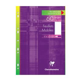 Clairefontaine Feuillets mobiles uni, A4