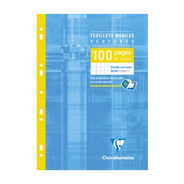 Clairefontaine Feuillets mobiles, A4, quadrillé, 200 pages