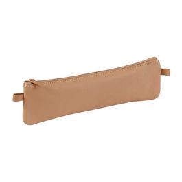 Clairefontaine Trousse plate, cuir naturel
