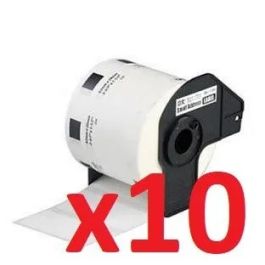 Ruban cassette compatible DK-11201 Brother - Pack de 10 (400 étiquettes)