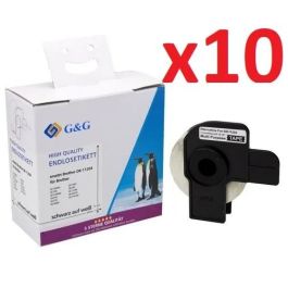 Ruban cassette compatible DK-11204 Brother - Pack de 10 400 étiquettes