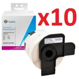 Ruban cassette compatible DK-11209 Brother - Pack de 10 (800 étiquettes)