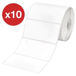 Étiquettes compatible RDS03E1 Brother - blanche - pack de 10