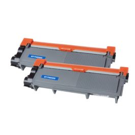 Toner compatible TN2320TWIN Brother - noir - pack de 2