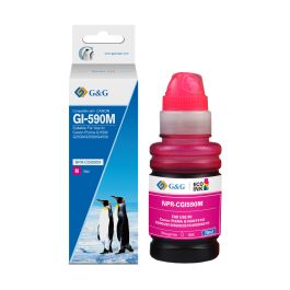 Bouteille d'encre compatible 1605C001 / GI-590 M Canon - magenta