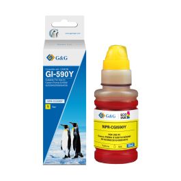 Bouteille d'encre compatible 1606C001 / GI-590 Y Canon - jaune
