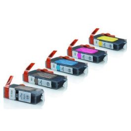 Cartouches compatibles PGI525XL-CLI526XL Canon - Multipack 5 cartouches (PGI-525XL + CLI-526XL BKCMY)