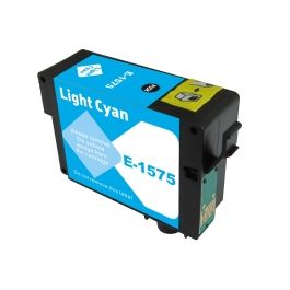 Cartouche compatible C13T15754010 / T1575 Epson - cyan photo