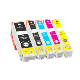 Cartouches compatibles 33XL / C13T33574010 Epson - Multipack 5 cartouches (BK,C,M,Y)