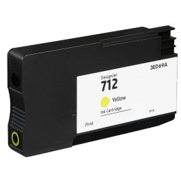 Cartouche compatible 3ED69A / 712 HP - jaune