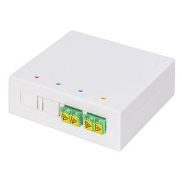 DIGITUS Boîtier FTTH, 2x LC/APC DX femelle avec obturateur
