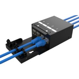 DIGITUS Boîtier de point de consolidation, 4 ports, noir