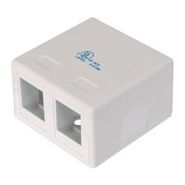 DIGITUS Boîtier vide pour 2 modules Keystone, blanc pur