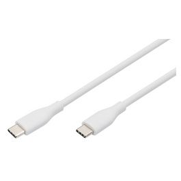DIGITUS Câble USB 2.0 en silicone, USB-C, 1,0 m, blanc