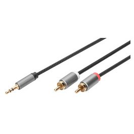DIGITUS Câble adaptateur audio stéréo, jack - RCA, 1,0 m