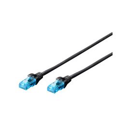 DIGITUS Câble patch Cat. 5e, U/UTP, 0,5 m, noir