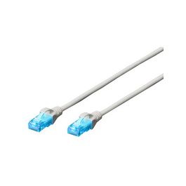 DIGITUS Câble patch, Cat. 5e, U/UTP,  5,0 m, gris