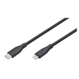 DIGITUS Câble silicone, USB-C - Lightning, 2,0 m