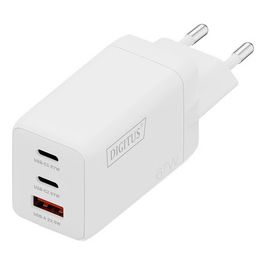 DIGITUS Chargeur secteur USB GaN, 2x USB-C / 1x USB-A, 67 W