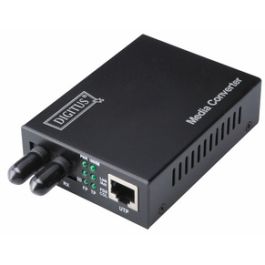 DIGITUS Convertisseur de média Gigabit Ethernet, ST/RJ45,