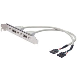 DIGITUS Equerre de slot USB 2.0, USB-A-IDC 5 broches, 0,25 m