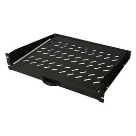 DIGITUS Etagère amovible pour montage fixe 19", 2U, gris